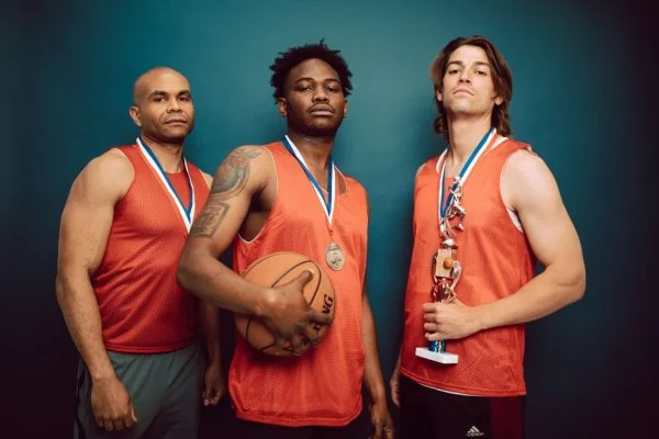 basketball victory celebration
